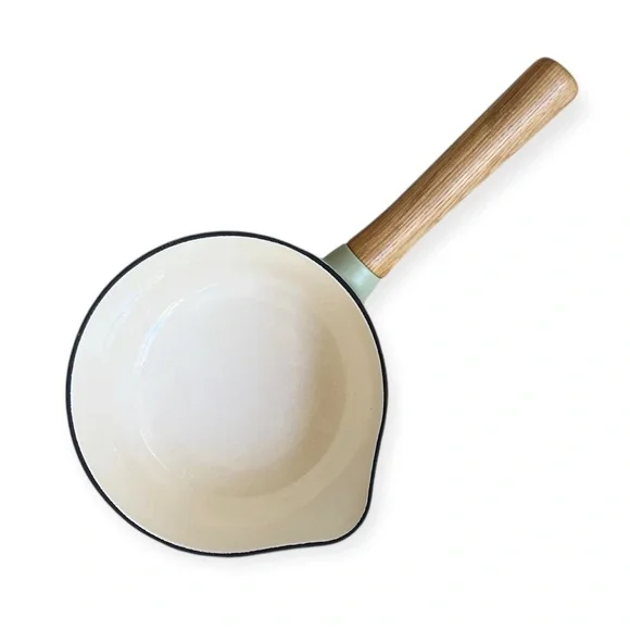 BergHOFF Ron 7" Saucepan 1.8Qt., Green, Enameled Cast Iron, Wood Handle